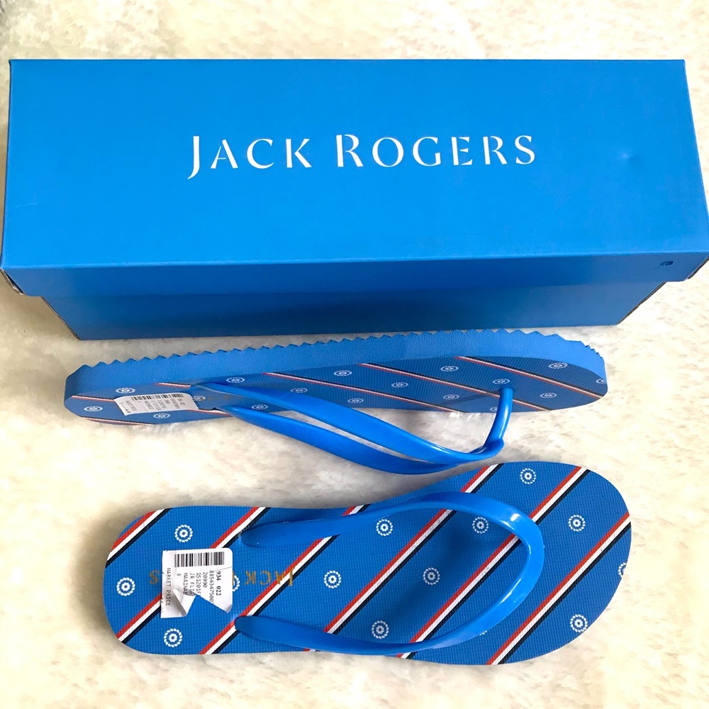 Jack Rogers JR Flip Flop in Marina Blue slipper size 9M